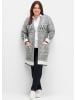 sheego by Joe Browns Longstrickjacke in grau