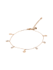 gaya Women Anklet in Rose Gold White
