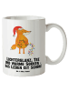 Mr. & Mrs. Panda Große Teetasse Fuchs Weihnachten mit Spruch in Weiß