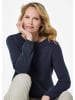 GOLDNER Kaschmirpullover Kaschmirpullover mit U-Boot Ausschnitt in marine