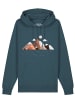 wat? Apparel Sweatshirt Mountains & Moon in Petrol