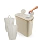 relaxdays Pfandflaschen-Sammelbehälter in Beige - 140 Liter