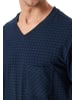 Schiesser Pyjama kurz für Herren in dunkel-blau