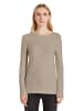 Tom Tailor Langarm Strickpullover Rundhals Sweater aus Baumwolle OTTOMAN in Braun