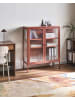 Beliani Vitrine LERRYN in Braun - (W) 90 x (H) 111 x (L) 35 cm