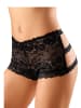PETITE FLEUR GOLD Panty-Ouvert in schwarz+rot
