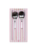 Blond Amsterdam 2tlg. Salatbesteck Set Streifen EB in Rosa - 25cm
