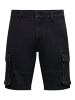 Only&Sons Shorts Denim Midi Cargo-Stil Mid Waist in Schwarz