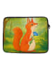 Mr. & Mrs. Panda Laptop Tasche Eichhörnchen Blume Design ohne Sp... in Weiß