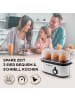Gourmetmaxx GOURMETmaxx Design-Eierkocher für 3 Eier mit Messbecher & Eierstecher - kompakt