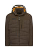 Camel Active Steppjacke mit abnehmbarer Kapuze in Dunkelbraun