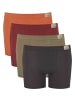 Sloggi Boxershort 4er Pack in Braun Mix