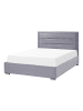 Beliani Doppelbett ROUEN in Grau - (W) 148 x (H) 111 x (L) 214 cm