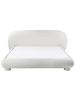 Beliani Doppelbett BAYEL in Weiß - (W) 233 x (H) 100 x (L) 231 cm