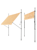 pro.tec Klemmmarkise in Gelb Weiß (B)200cm