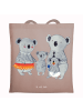 Mr. & Mrs. Panda Tragetasche Koala Familie ohne Spruch in Braun Pastell