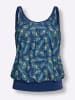 WITT WEIDEN Oversized-Tankini-Top in royalblau-blaugrün-bedruckt