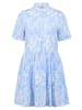 CARTOON Blusenkleid mit Taschen in Weiß/Blau