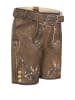 Nübler Kinderlederhose kurz Edgar in Braun
