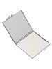 Mr. & Mrs. Panda Handtaschenspiegel quadratisch Bär Gefühl mit S... in Grau Pastell