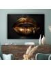 MuchoWow Leinwand bilder Goldene Lippen (BxH)