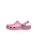 Crocs Kinder Clogs zum Reinschlüpfen Classic Glitter Rose