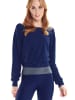 Winshape Functional Light and Soft Cropped Long Sleeve Top LS003LS in dark blue