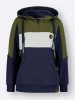 WITT WEIDEN Sweatshirt in marine-oliv-gestreift