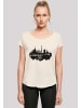 F4NT4STIC Long Cut T-Shirt PARIS SKYLINE LONG TEE in Whitesand