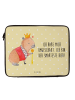 Mr. & Mrs. Panda Laptoptasche Capybara König mit Spruch in Gelb Pastell
