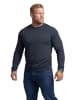 Men Plus Kurzarm T-Shirt in navy blau