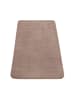 KADIMA DESIGN Waschbarer Teppich Badezimmer waschmaschinenwaschbar Unifarben in Beige