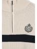 Polo Club Pullover in Ecru-Navyblau