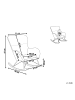 Beliani Schaukelsessel ELLAN in Schwarz/Braun - (W) 71 x (H) 97 x (L) 90 cm