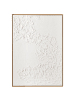 Beliani Wandbild mit Rahmen CLIFDEN in Weiß/Braun - (W) 73 x (H) 103 x (L) 4 cm