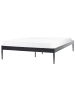 Beliani Doppelbett VAURS in Schwarz - (W) 167 x (H) 38 x (L) 206 cm
