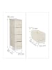 relaxdays Regalsystem in Beige - (B)20 x (H)76 x (T)48 cm