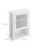 relaxdays Badschrank in Weiß - (B)42 x (H)52 x (T)18 cm