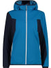 cmp softshelljacke WOMAN JACKET FIX HOOD in Blau