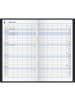 BRUNNEN Taschenkalender 750 8,7x15,3cm 1 Monat/2 Seiten Kunststoff dunkelblau ...