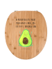 Mr. & Mrs. Panda Toiletten-Sitz Avocado Glücklich mit Spruch in Braun