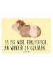 Mr. & Mrs. Panda Blechschild Meerschweinchen Weisheit mit Spruch in Gelb Pastell