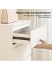 HOMCOM Kommode-60L x 40B x 79H cm-Weiß