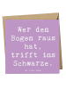 Mr. & Mrs. Panda Deluxe Karte Spruch Bogensport Meister mit Spruch in Lavendeltraum