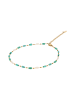 IZIA Women Stud Earrings in Gold Turquoise
