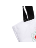 Mr. & Mrs. Panda Tote Bag Hummer Weizen mit Spruch in Weiß