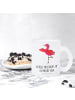 Mr. & Mrs. Panda Tasse Flamingo Yoga mit Spruch in Transparent