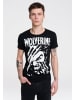 Logoshirt T-Shirt Wolverine in schwarz