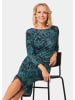 GOLDNER Midikleid mit Paisley-Muster in marine / petrol / gemustert