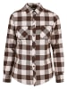 Urban Classics Flanell-Hemden in pink/brown